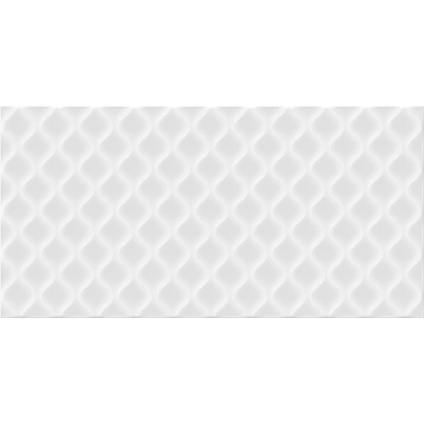 Плитка Deco рельеф белый DEL052 29,8x59,8