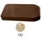 Сиденье для унитаза с микролифтом орех/золото Kerasan Waldorf 418740noce/oro - 1