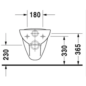 Изображение товара унитаз подвесной duravit d-code 45351900a1 с сиденьем, альпийский белый