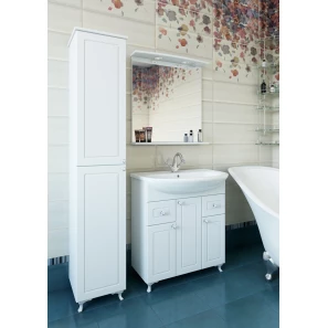 Изображение товара зеркало 69,2x72 см белый матовый sanflor софи c02655