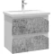 Комплект мебели бетон/белый глянец 61 см Grossman Инлайн 106004 + 16413 + 206002 - 3