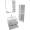 Комплект мебели бетон/белый глянец 61 см Grossman Инлайн 106004 + 16413 + 206002 - 2