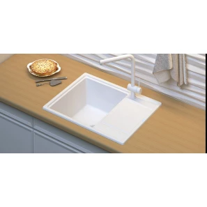 Изображение товара кухонная мойка point стил белый pn3009w