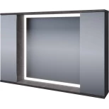 Изображение товара зеркальный шкаф 100x66,2 см темно-серый бетон stella polar дэрри sp-00001039