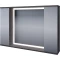 Зеркальный шкаф 100x66,2 см темно-серый бетон Stella Polar Дэрри SP-00001039 - 1