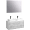 Комплект мебели белый глянец/бетон светлый 120 см Aqwella 5 Stars Mobi MOB0112W + MOB0712BS + 4640021064269 + 4640021064269 + SM0210 - 1