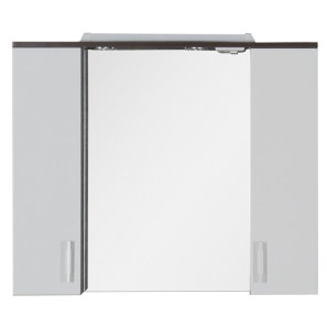 Изображение товара зеркальный шкаф 90х74,6 см венге/белый aquanet тиана 00172399