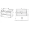 Комплект мебели бетон 80,5 см Vincea Fine VMC-2F800BT + VCB-1F800W + VLM-2A800 - 9
