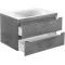 Комплект мебели бетон 80,5 см Vincea Fine VMC-2F800BT + VCB-1F800W + VLM-2A800 - 4