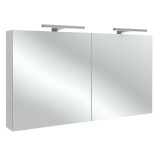 Зеркальный шкаф белый блестящий 120х65 см Jacob Delafon Odeon Up EB798RU-G1C