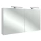 Зеркальный шкаф белый блестящий 120x65 см Jacob Delafon Odeon Up EB798RU-G1C - 1