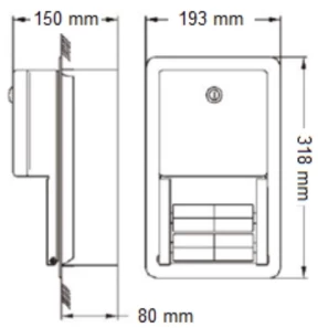 Изображение товара диспенсер туалетной бумаги для 2 рулонов mediclinics pre700cs