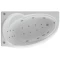 Акриловая гидромассажная ванна 150x95 см левая пневматическое управление плоские форсунки Aquatek Бетта-150 - 7