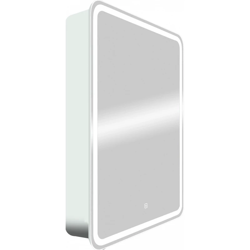 Зеркальный шкаф 60x80 см белый матовый L Art&Max Platino AM-Pla-600-800-1D-L-DS-F