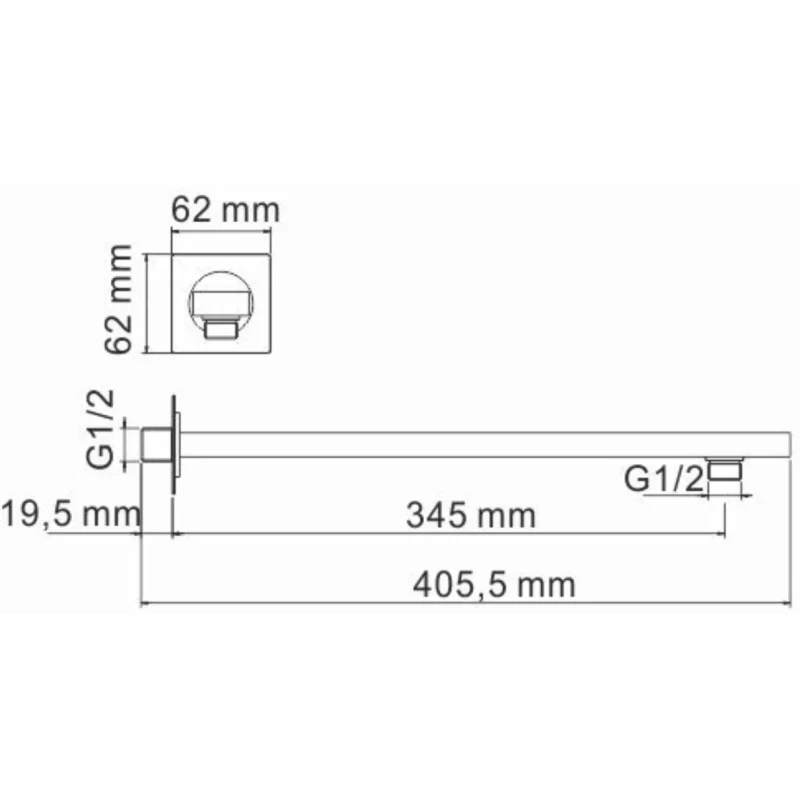Душевой комплект 248 мм WasserKRAFT Neckar A2151.278.279.183.208.280.197.281