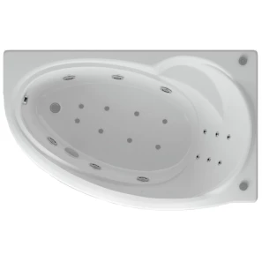 Изображение товара акриловая гидромассажная ванна 150x95 см правая пневматическое управление стандартные форсунки aquatek бетта-150