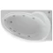 Акриловая гидромассажная ванна 150x95 см правая пневматическое управление плоские форсунки Aquatek Бетта-150 - 1