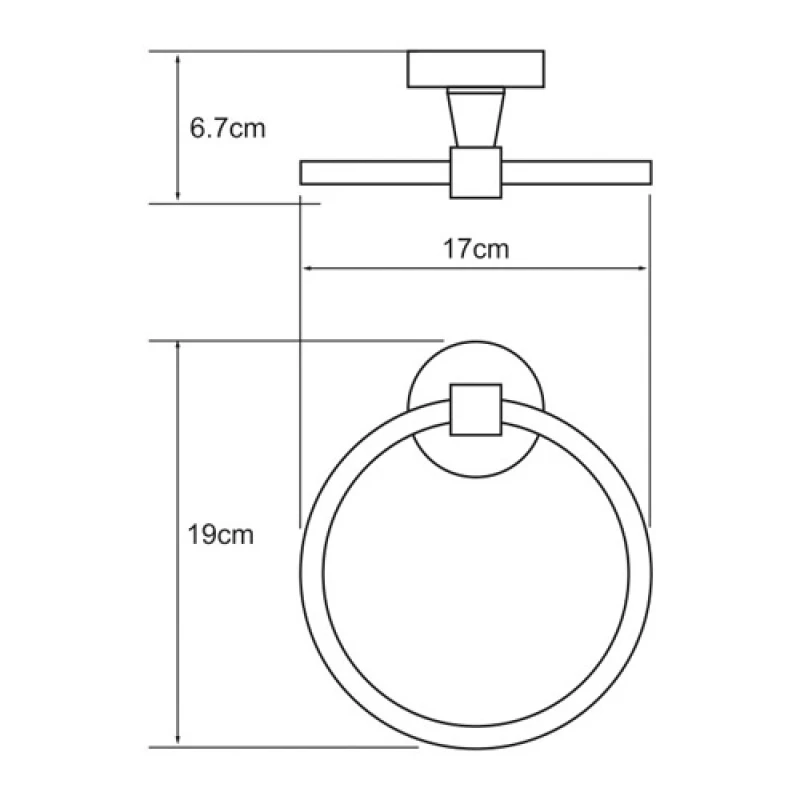 Кольцо для полотенец WasserKRAFT Isen К-4060