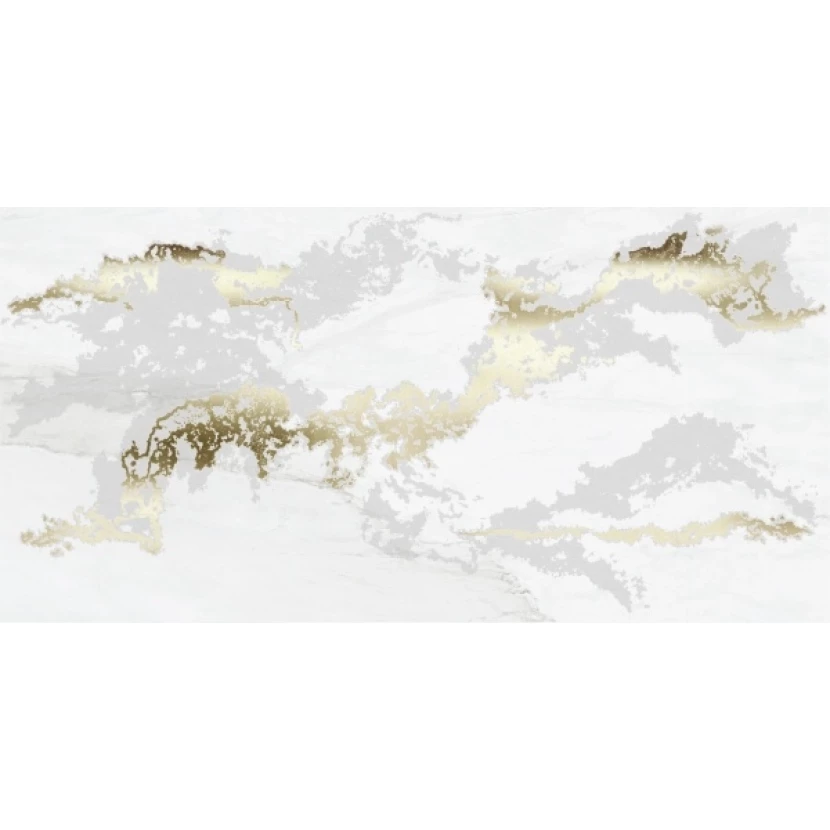 Керамогранит Decor Solitaire  Gold- White Lapp/Rett 60x120