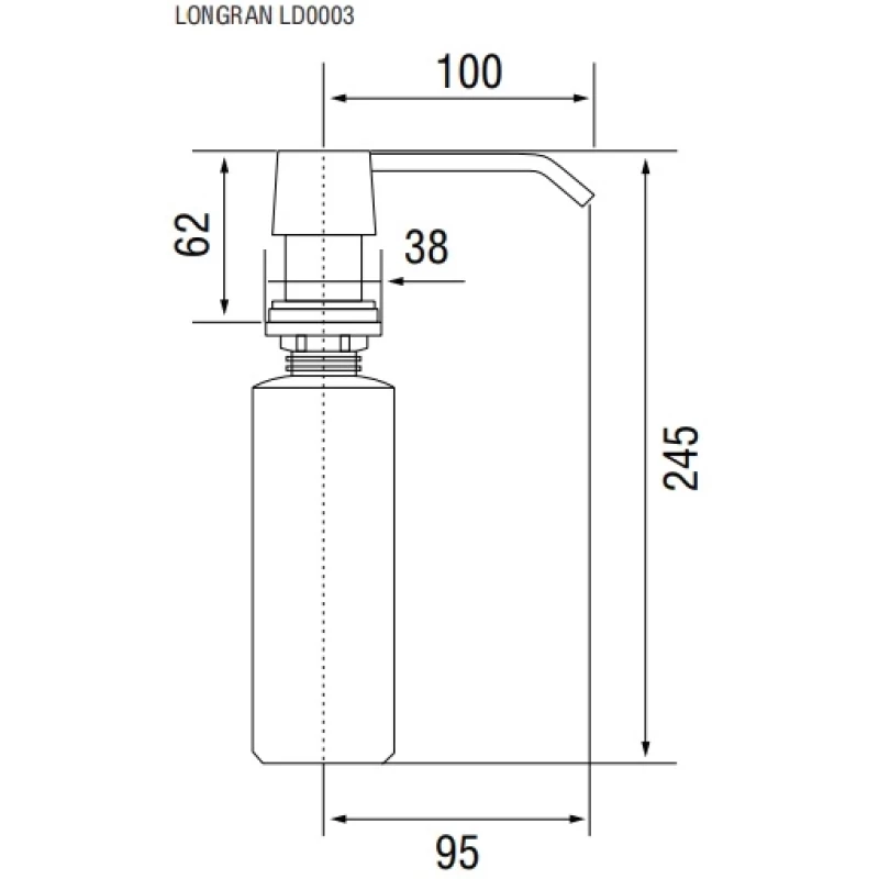 Дозатор Longran Standard LD0003 CR
