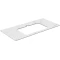 Столешница 100 см белый матовый для раковин встраиваемых сверху Kerama Marazzi Plaza Classic Монте Тиберио PL2.SG507100R\100 - 1