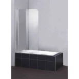 Изображение товара шторка для ванны 80 см belbagno sela sela-v-1-80/140-p-cr-l текстурное стекло