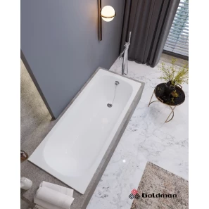 Изображение товара чугунная ванна 180x80 см с отверстиями для ручек goldman classic cl18070h