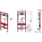 Комплект подвесной унитаз SSWW CT2037black + система инсталляции Tece 9400413 - 10