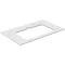 Столешница 80 см белый матовый для раковин встраиваемых сверху Kerama Marazzi Plaza Classic Монте Тиберио PL2.SG507100R\80 - 1