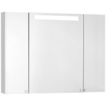 Зеркальный шкаф 100х75 см белый глянец Акватон Мадрид 1A111602MA010