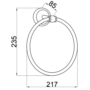 Изображение товара кольцо для полотенец boheme palazzo 10155