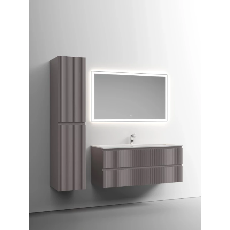 Комплект мебели серый матовый 121 см Sancos Snob T SNT120SM + CN7017 + CI1200