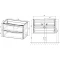 Комплект мебели бетон 79,4 см Vincea Paola VMC-2P800BT + VCB-2VP800G + VLM-2N700+ - 8