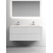Комплект мебели белый матовый 121 см Sancos Snob T SNT120W + CN7016 + CI1200 - 6