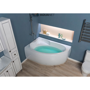 Изображение товара акриловая ванна 159,5x100 см левая aquanet sarezo 00205548