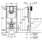 Монтажный элемент для подвесного унитаза, 1130 мм Grohe Rapid SL 38528001 - 2