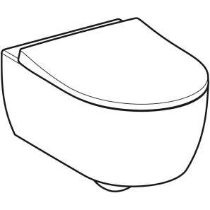 Изображение товара подвесной безободковый унитаз с сиденьем микролифт geberit icon 500.784.01.1