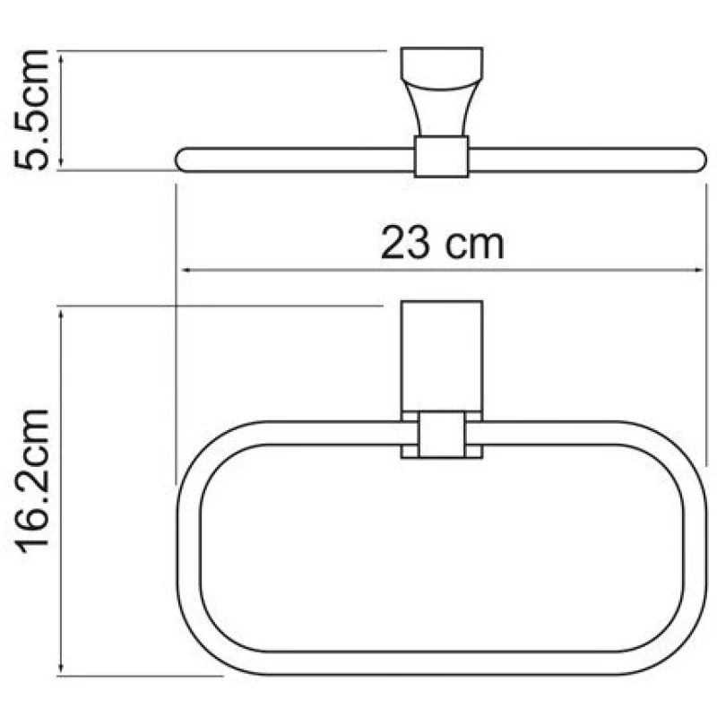 Кольцо для полотенец WasserKRAFT Leine K-5060W