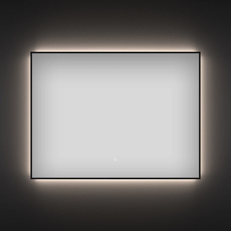 Зеркало 85x70 см черный матовый Wellsee 7 Rays’ Spectrum 172200990