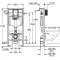 Монтажный элемент для подвесного унитаза, 1130 мм Grohe Rapid SL 38539001 - 2