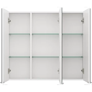 Изображение товара зеркальный шкаф 90x80 см белый глянец r misty аура э-аур02090-01