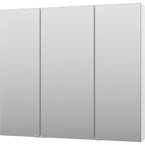 Изображение товара зеркальный шкаф 90x80 см белый глянец r misty аура э-аур02090-01