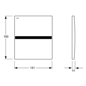 Изображение товара смывное устройство для писсуара mepa sanicontol глянцевый хром 718241