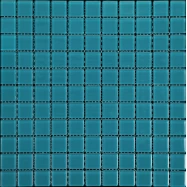 Мозаика Natural Color palette A-102 (B-102) Стекло аквамарин, поверхность глянцевая 300x300