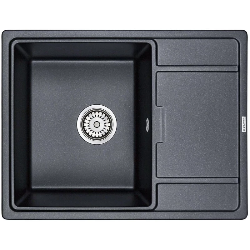 Кухонная мойка Paulmark Flugen черный металлик PM216550-BLM
