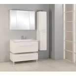 Комплект мебели белый глянец 100 см Акватон Мадрид 1A126901MA010 + 1A70473KPR010 + 1A111602MA010