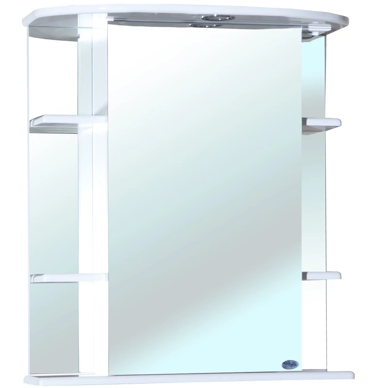 Зеркальный шкаф 65x72 см белый глянец L Bellezza Магнолия 4612710002012