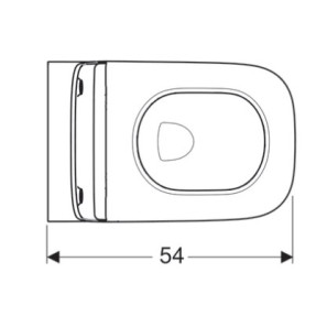 Изображение товара подвесной безободковый унитаз с сиденьем микролифт geberit smyle square 500.685.01.1