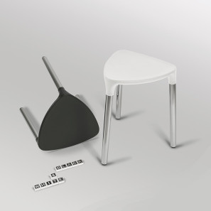 Изображение товара стульчик colombo design black&white poker b9988.epb