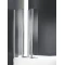 Шторка для ванны с одним неподвижным стеклом Cezares Trio 90 см текстурное стекло TRIO-W-V-3-90/140-P-Cr-L - 1